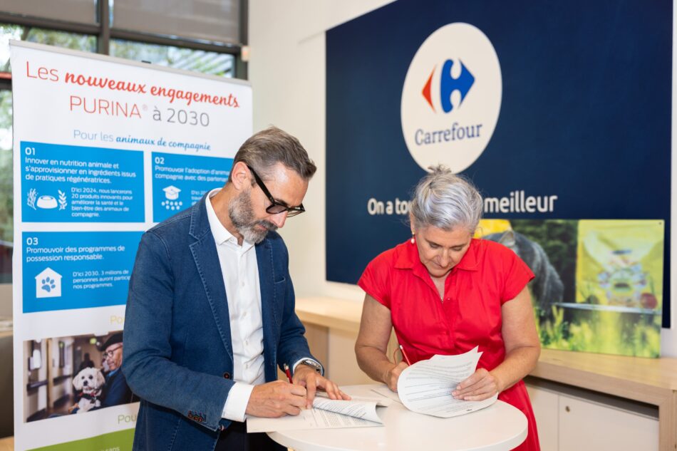 Carrefour et Purina signent un partenariat pour une alimentation plus durable