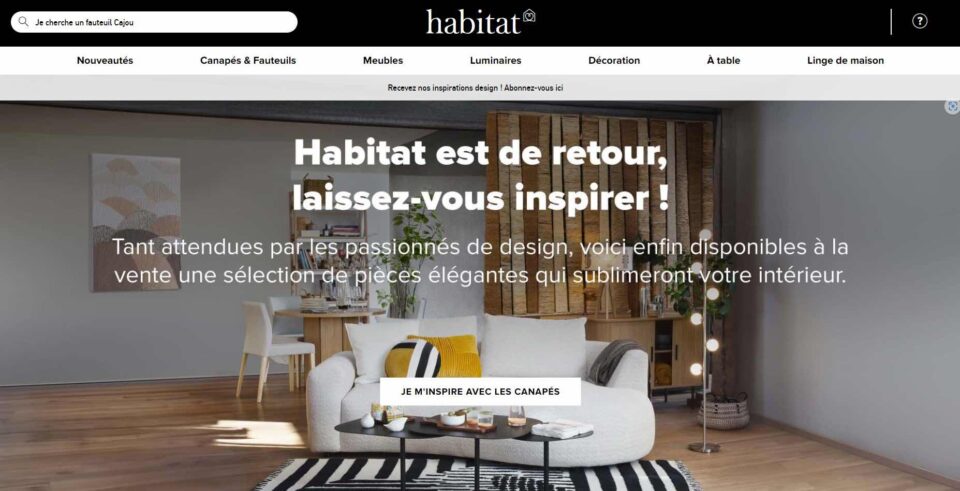 Habitat de retour en ligne