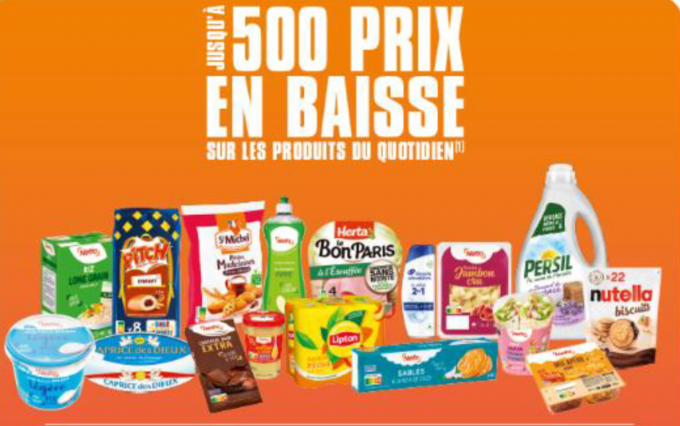 Intermarché et Netto baissent les prix de 5500 produits