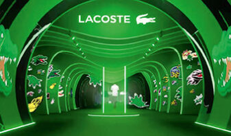 La Playlist travaille, entre autres, avec l'enseigne Lacoste