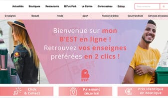 Centre commercial propose un service de click and collect pour ses points de vente