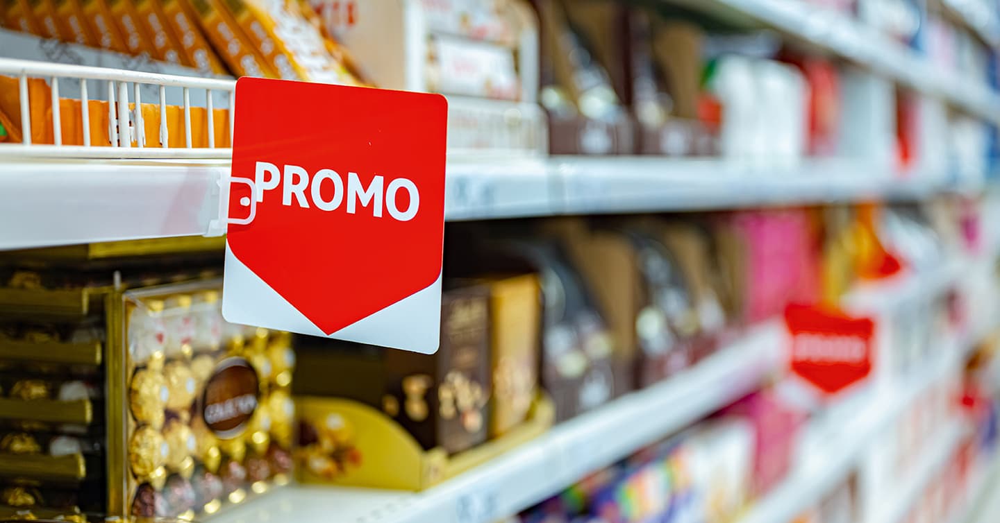 Les poussoirs permettent une meilleure visibilité en rayon