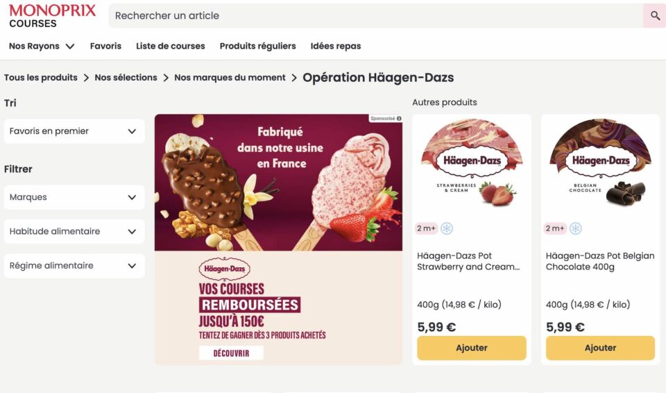 Retail media : Lucky cart renouvelle son partenariat avec Monoprix