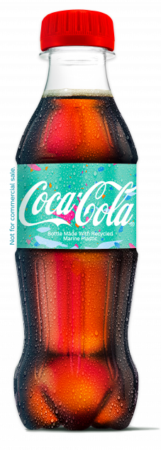 Coca-Cola : bouteilles en plastiques marins collectés