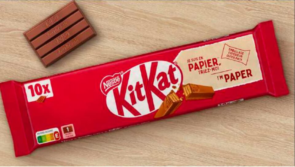 Nestlé réduit les emballages plastiques de ses multipacks KitKat
