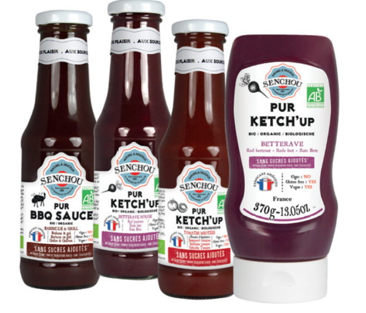 Senchou : Ketchups sans sucres ajoutés