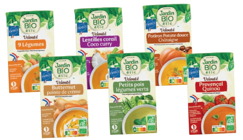 Jardin Bio étic : 1re gamme de soupes OFG - Points de Vente