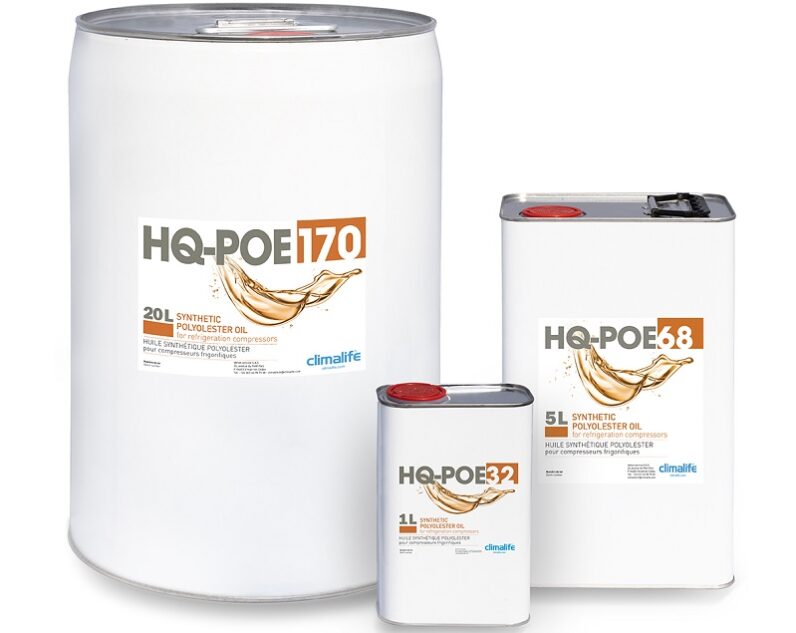Climalife : Extension de la gamme d’huiles HQ POE Climalife : Extension de la gamme d’huiles HQ POE