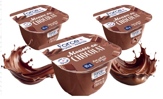 Force + élargit sa gamme de desserts avec une mousse au chocolat riche en protéines