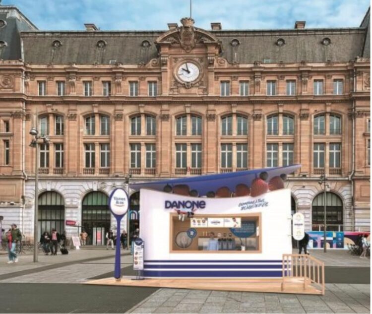 Danone lance le kiosque Yaourt & Co à l’occasion des JO de Paris 2024