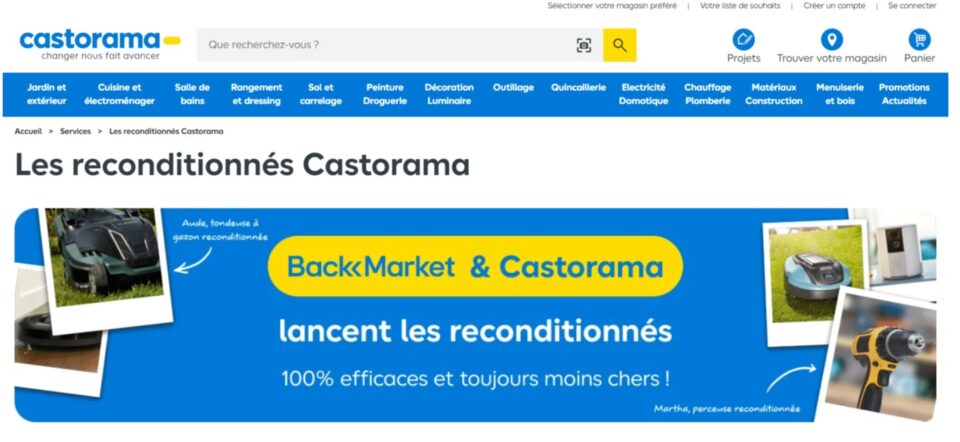 Castorama s’associe avec Back Market